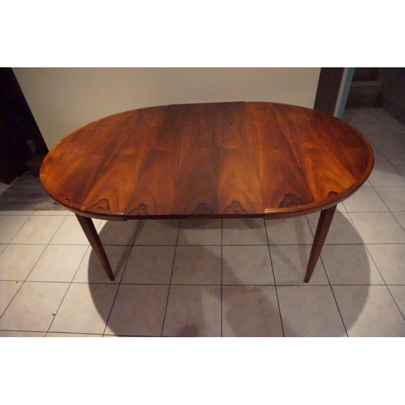 Scandinavian Extendable Rio Rosewood Dining Table - 1960s