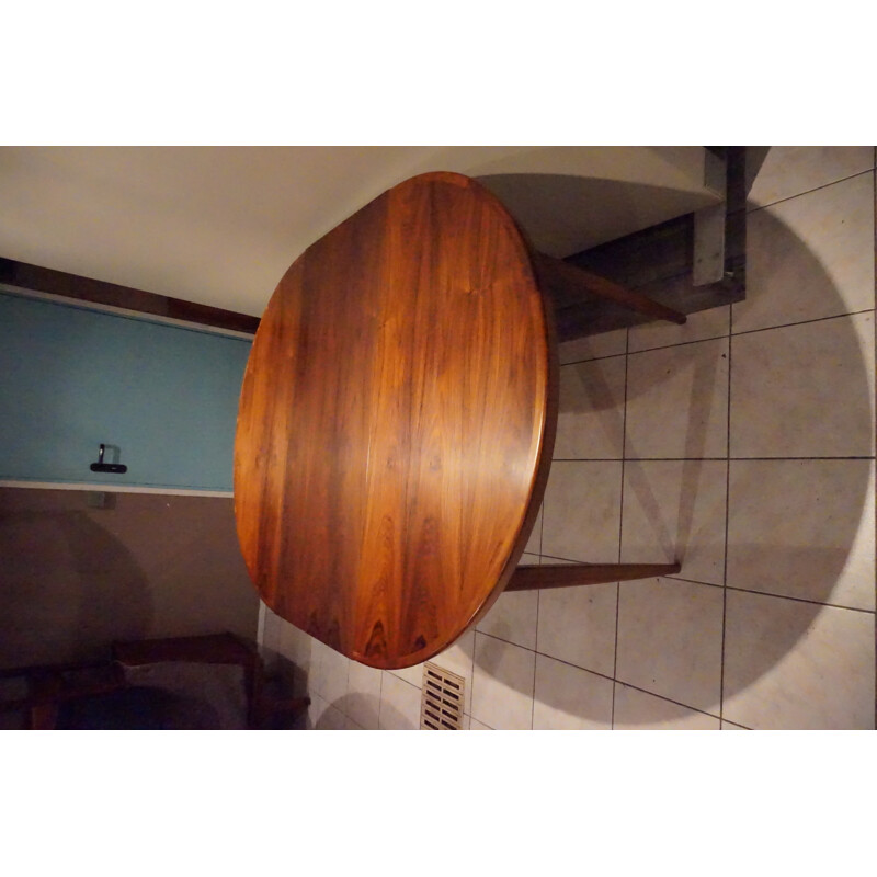 Scandinavian Extendable Rio Rosewood Dining Table - 1960s