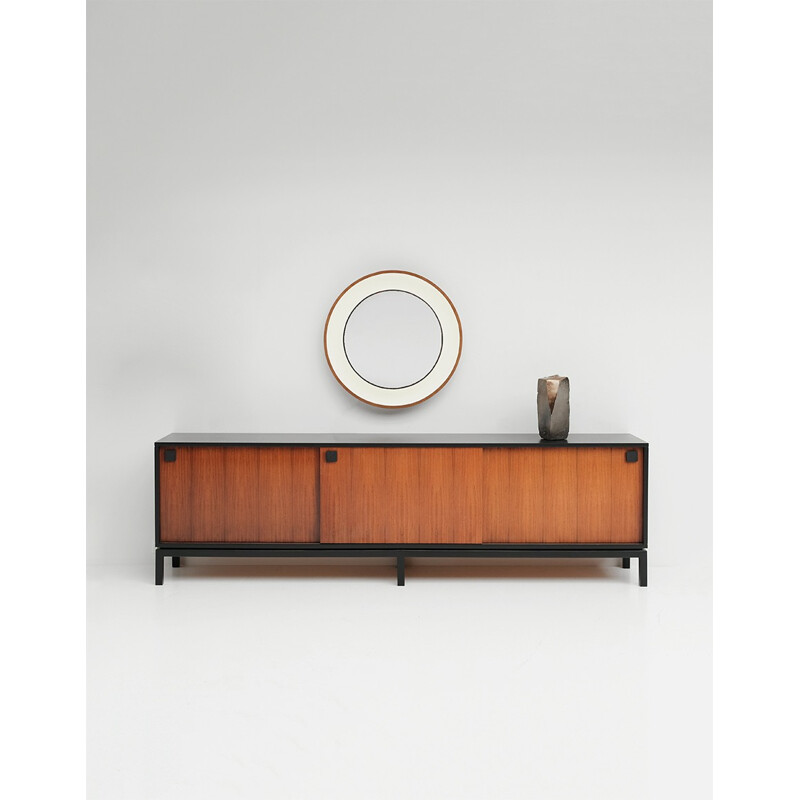 Vintage Black Sideboard by Alfred Hendrickx for Belform - 1960s