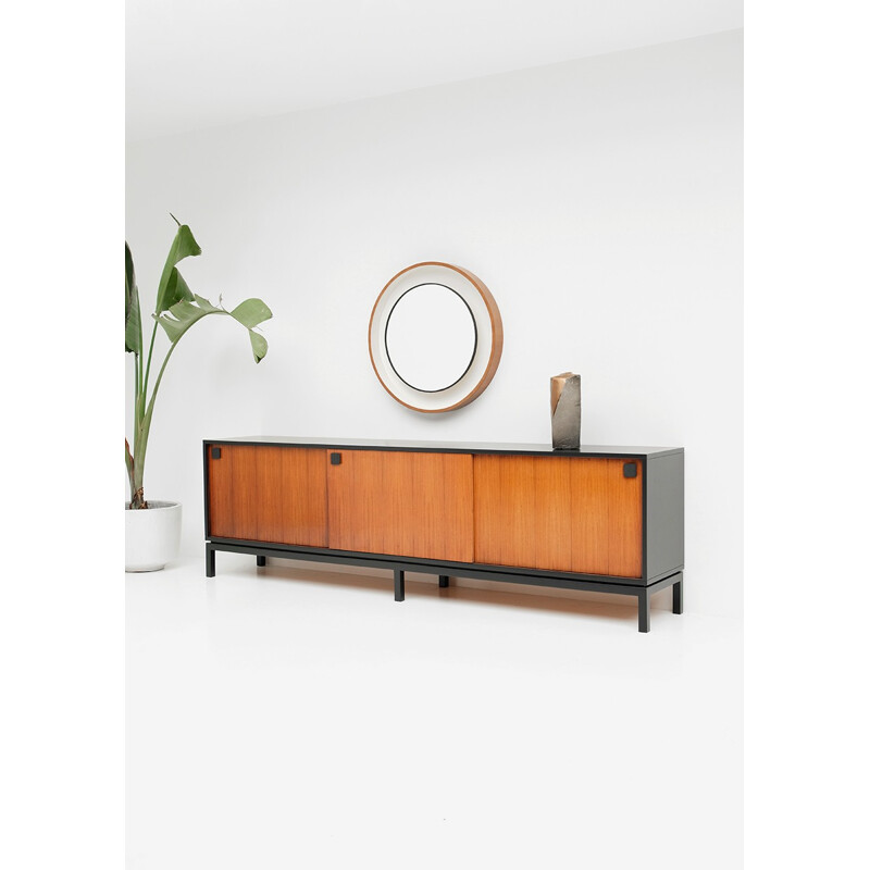 Vintage Black Sideboard by Alfred Hendrickx for Belform - 1960s