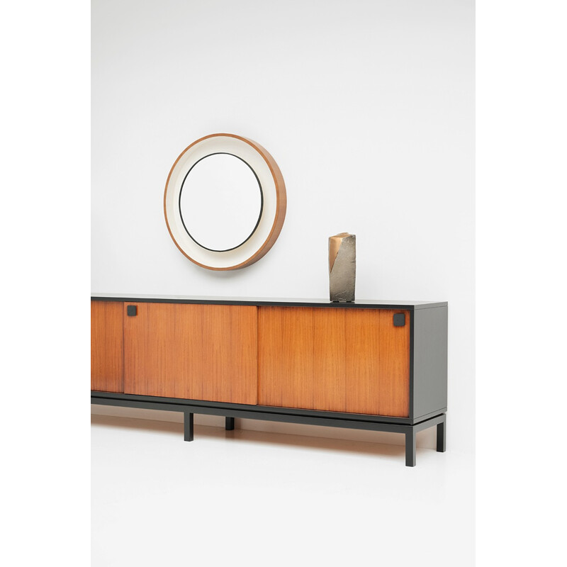 Vintage Black Sideboard by Alfred Hendrickx for Belform - 1960s