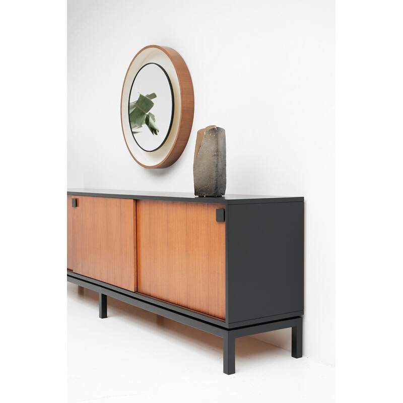 Vintage Black Sideboard by Alfred Hendrickx for Belform - 1960s