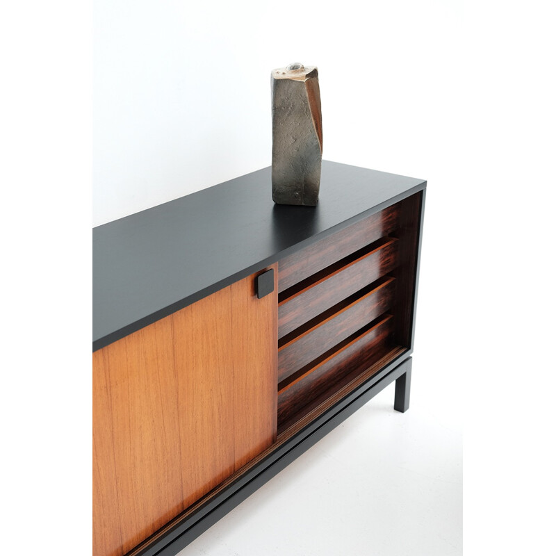 Vintage Black Sideboard by Alfred Hendrickx for Belform - 1960s