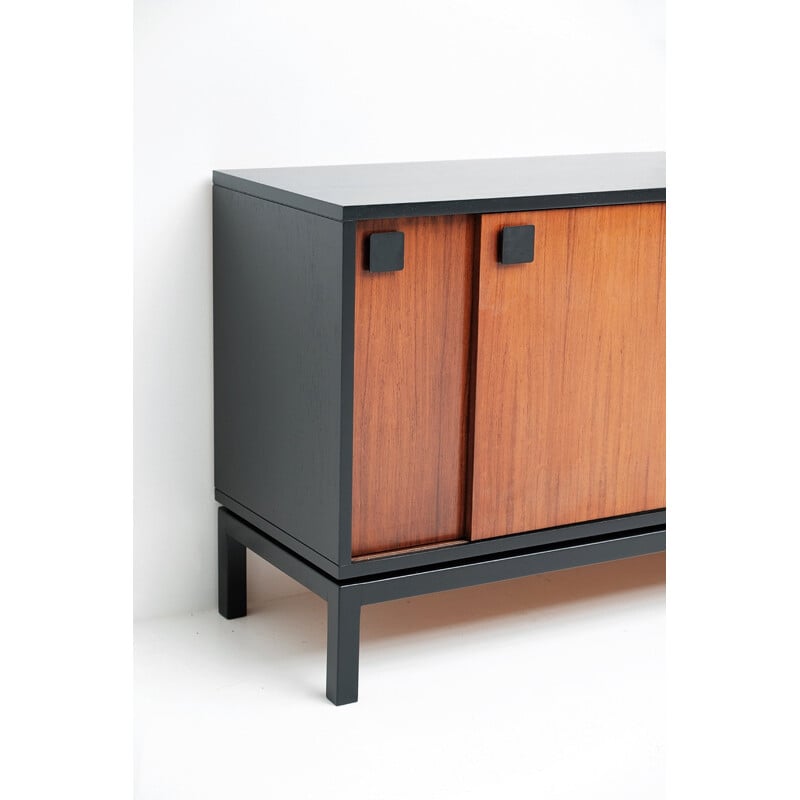 Vintage Black Sideboard by Alfred Hendrickx for Belform - 1960s