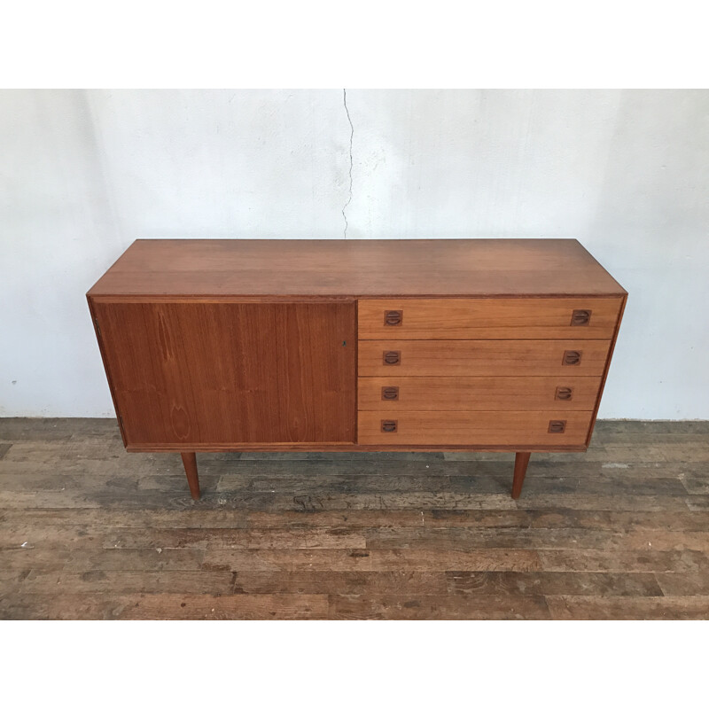 Petite Enfilade scandinave en teck - 1960