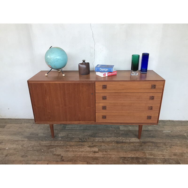 Petite Enfilade scandinave en teck - 1960