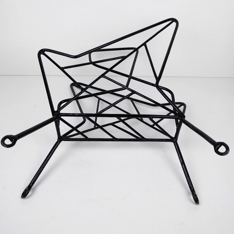 Magazine rack with architectural structure - 1950s