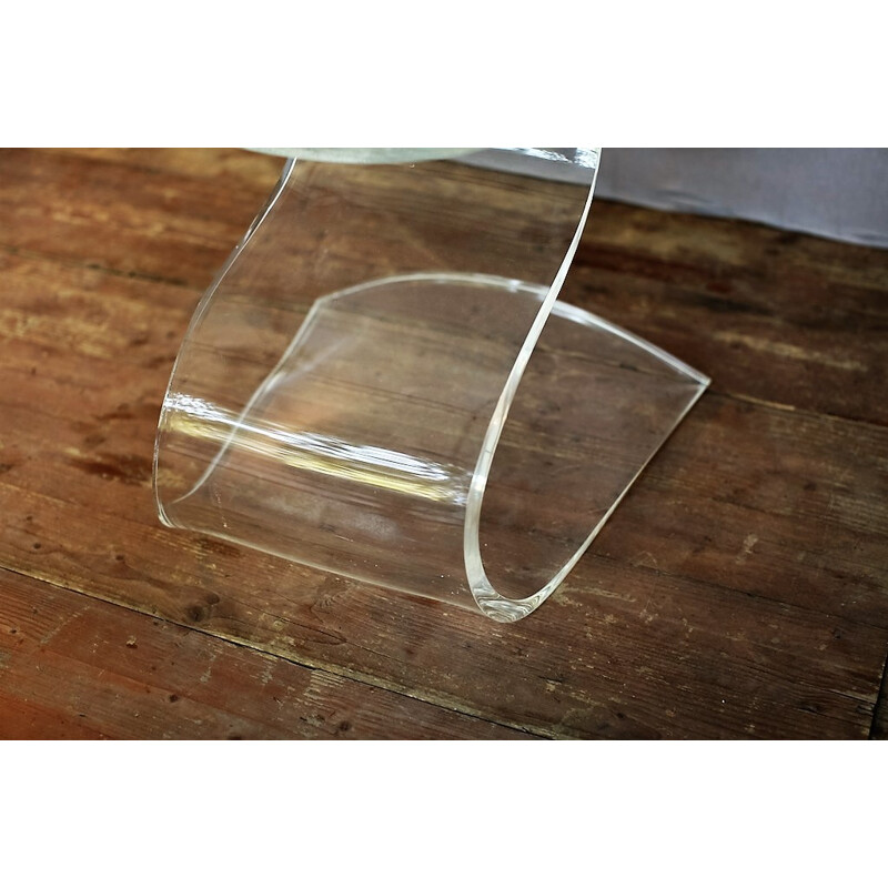 Transparent chair model "Lucite" by Michel DUMAS - 1970s