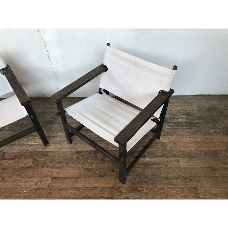 Set of 2 "Safari" armchairs by Gerd Lange - 1965