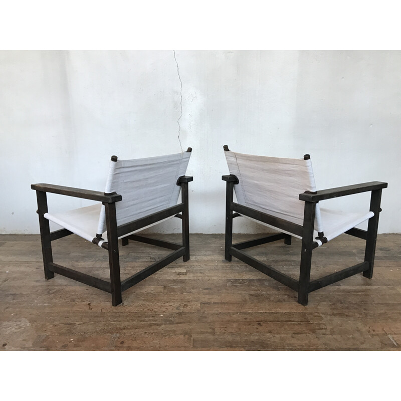 Set of 2 "Safari" armchairs by Gerd Lange - 1965