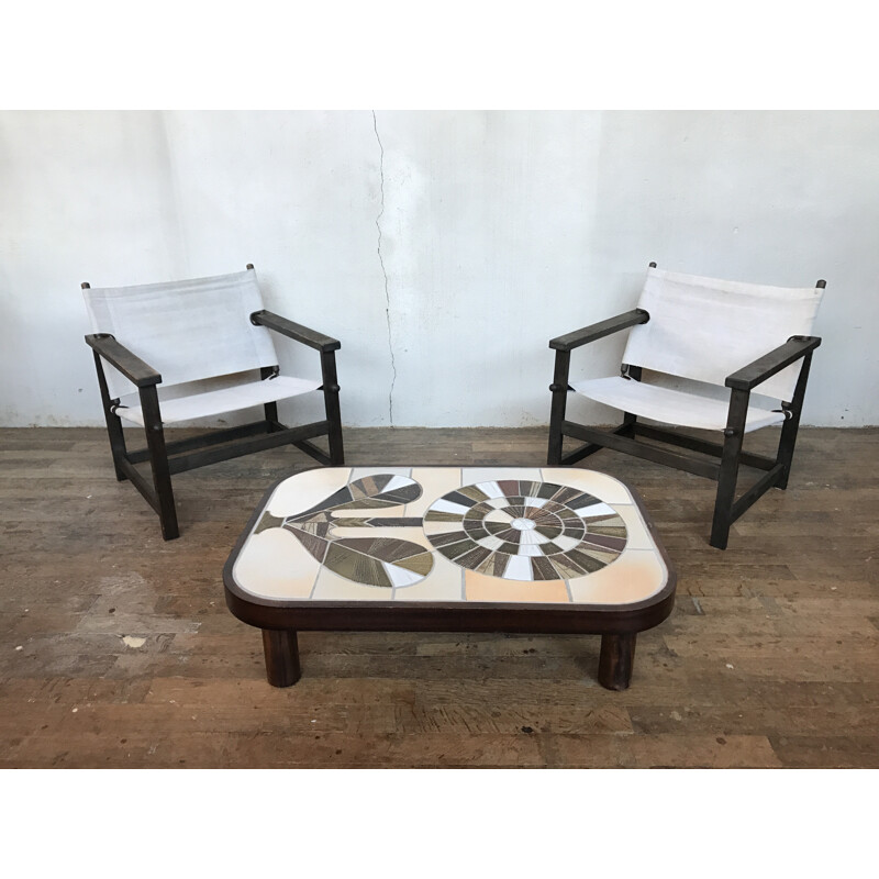 Set of 2 "Safari" armchairs by Gerd Lange - 1965