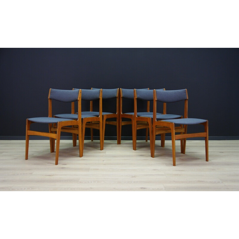 Set of 6 Retro teak danish chairs - 1960s