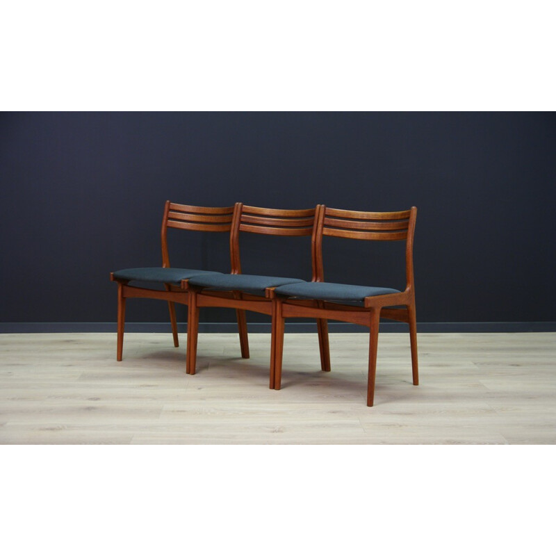 Set of 3 vintage chairs by Johannes Andersen - 1960s