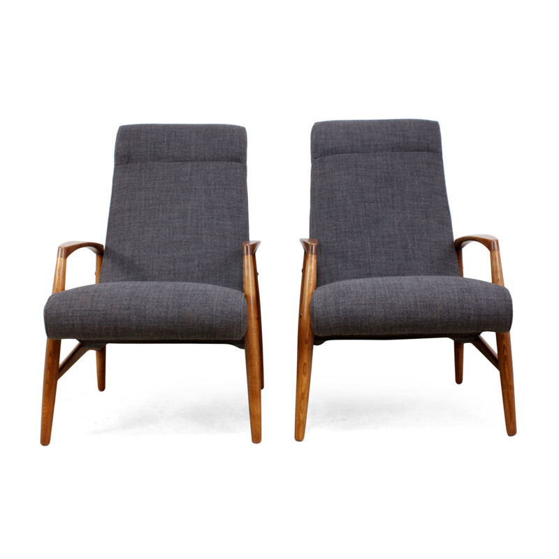 Set of 2 Vintage Armchairs by Elm - 1960s