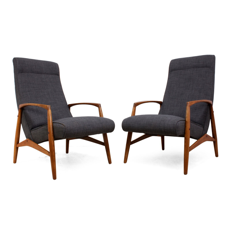 Set of 2 Vintage Armchairs by Elm - 1960s