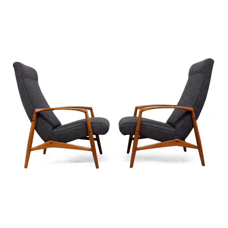 Set of 2 Vintage Armchairs by Elm - 1960s