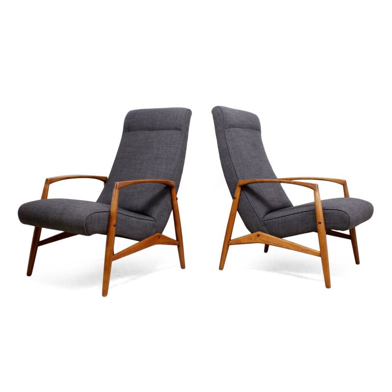 Set of 2 Vintage Armchairs by Elm - 1960s