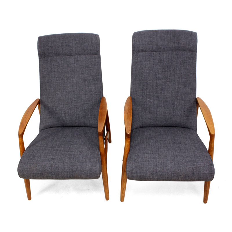 Set of 2 Vintage Armchairs by Elm - 1960s