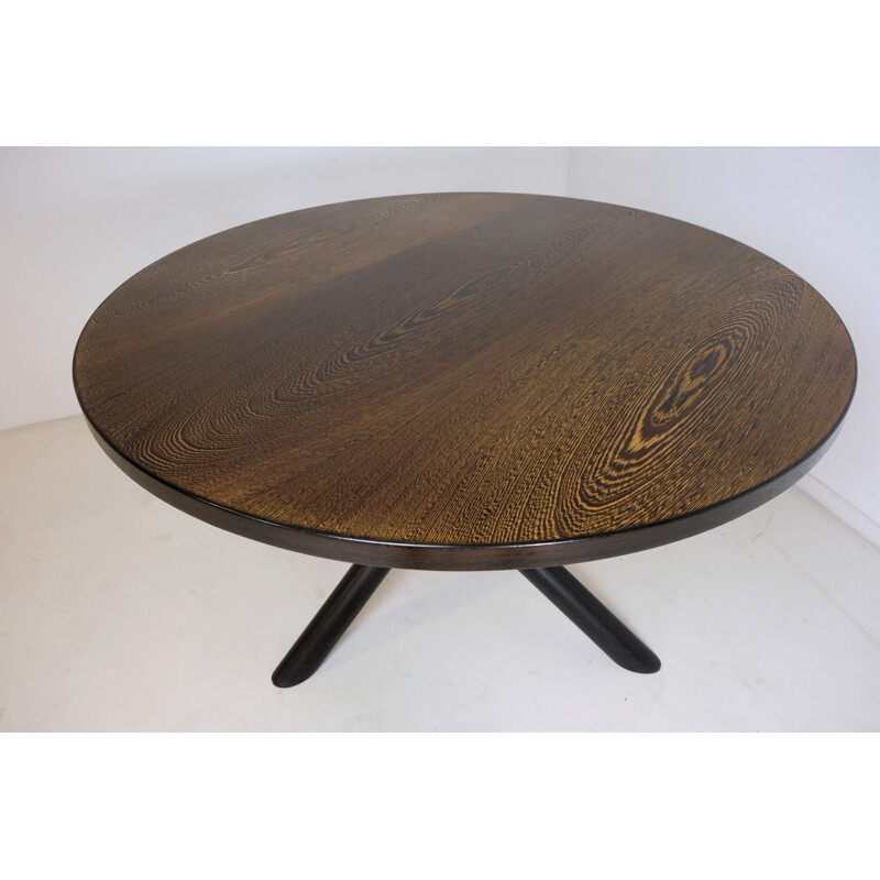 Vintage Round Tripod Dining Table by Martin Visser for 'T Spectrum - 1960s