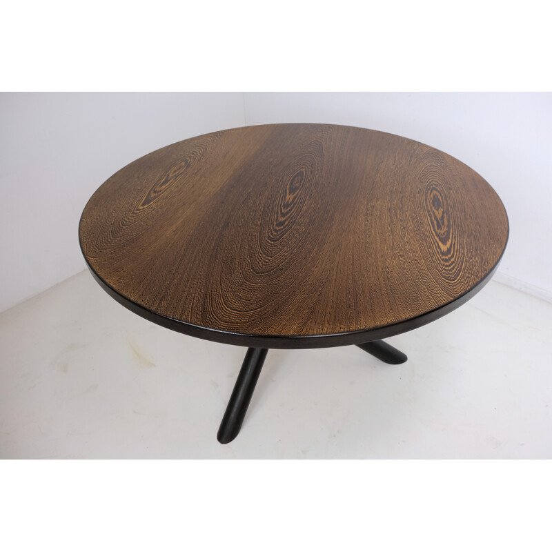 Vintage Round Tripod Dining Table by Martin Visser for 'T Spectrum - 1960s