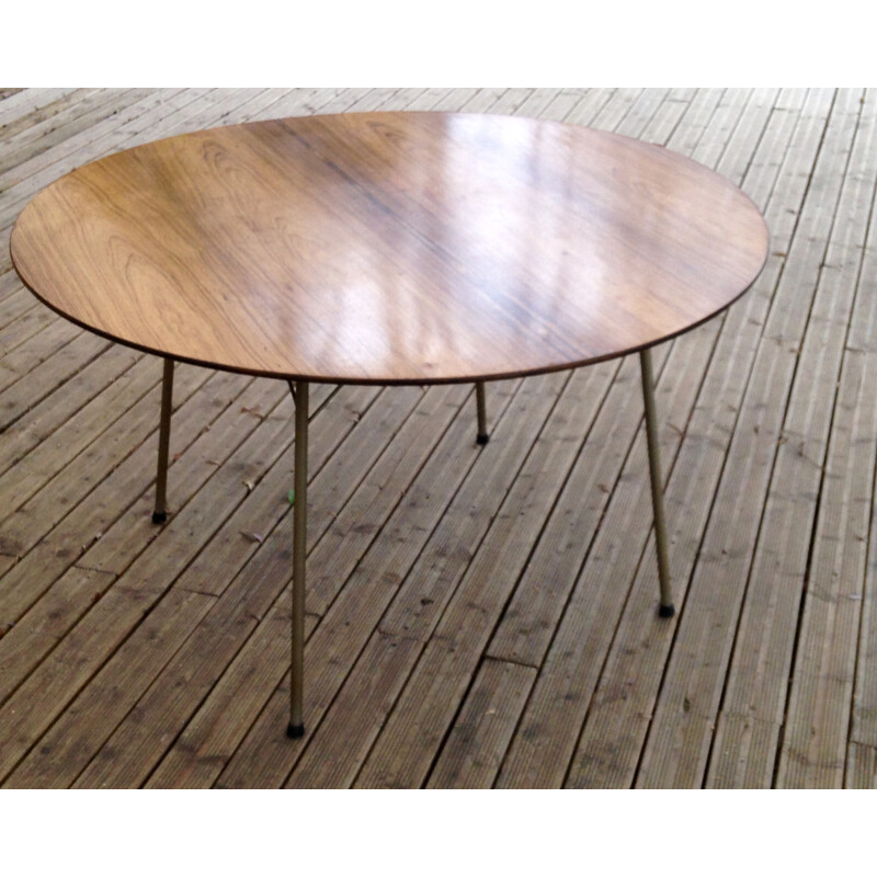 Vintage rosewood high table model 3600 by Arne Jacobsen - 1950s