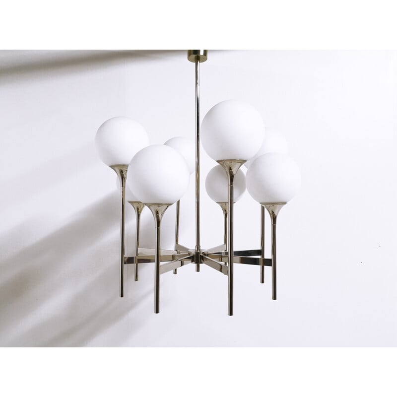 Vintage chandelier by Gaetano Sciolari - 1970s