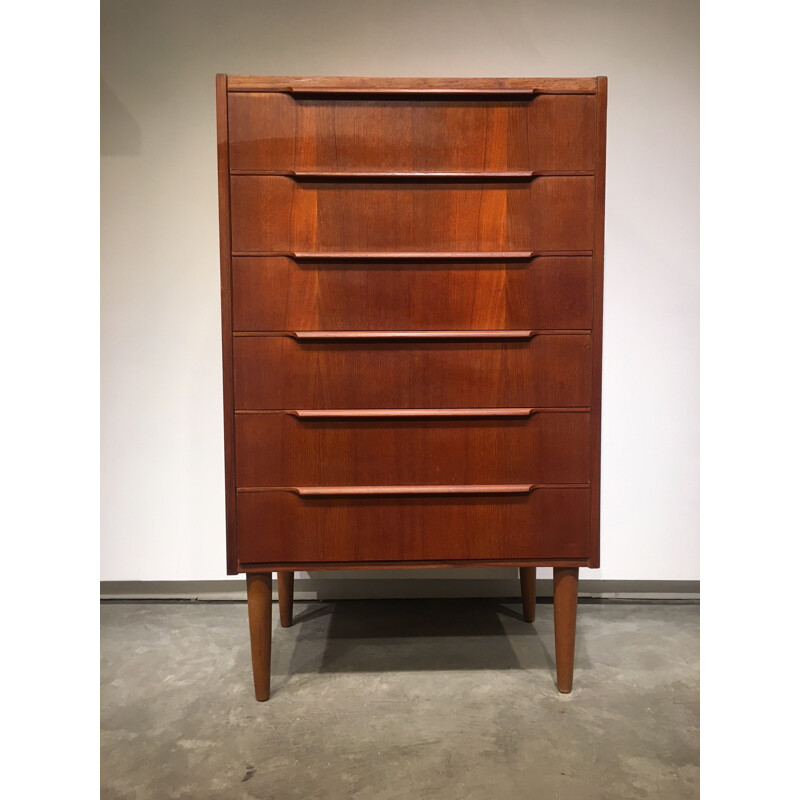 Vintage teak chest of drawers - 1960s