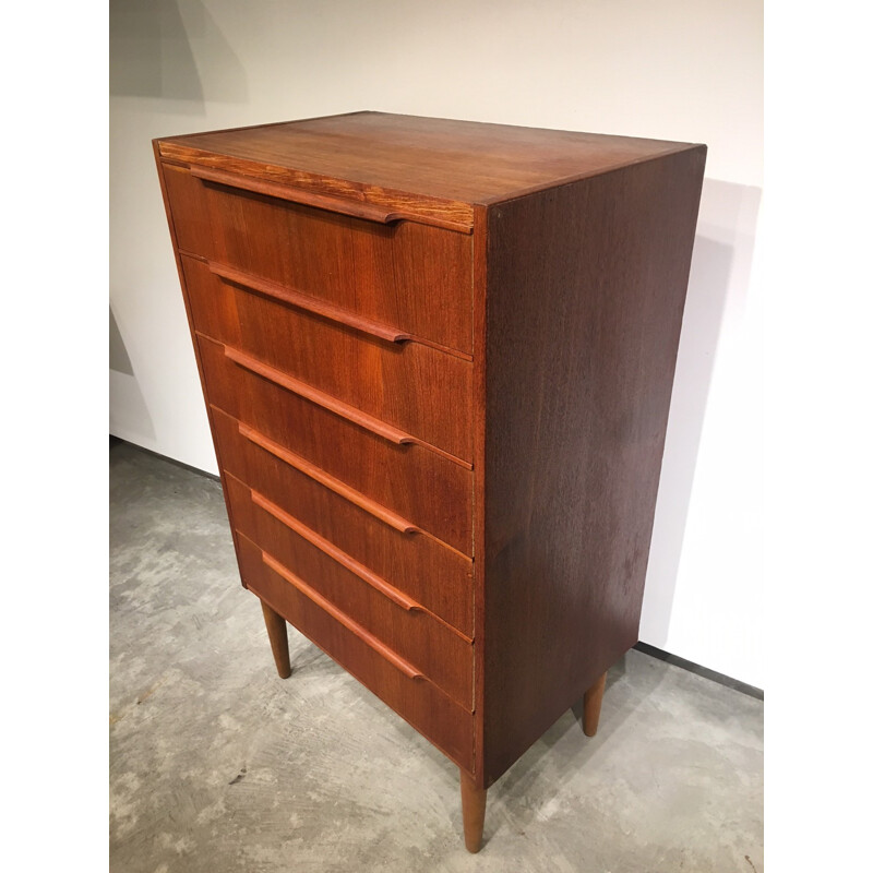 Vintage teak chest of drawers - 1960s