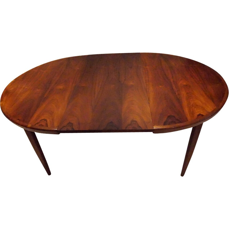 Scandinavian Extendable Rio Rosewood Dining Table - 1960s