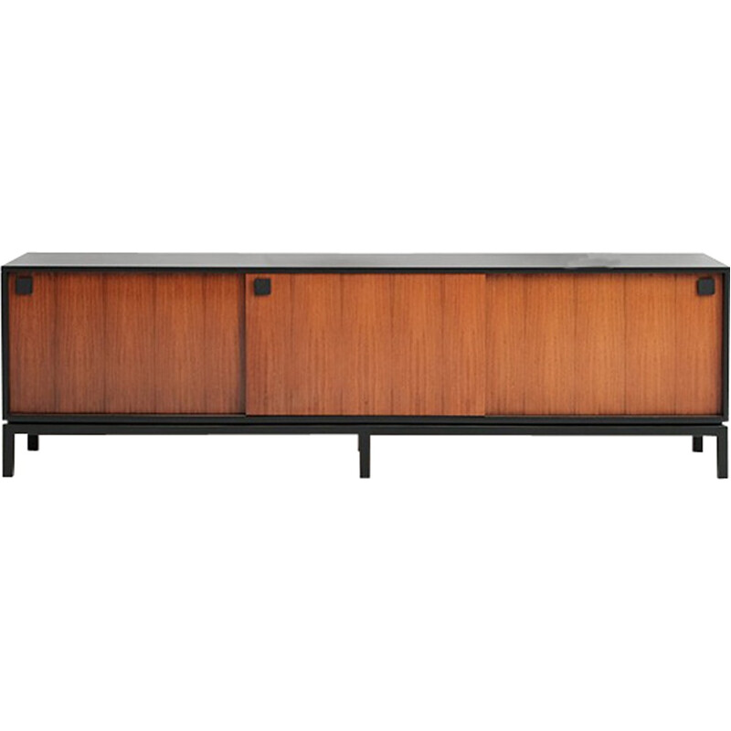 Vintage Black Sideboard by Alfred Hendrickx for Belform - 1960s