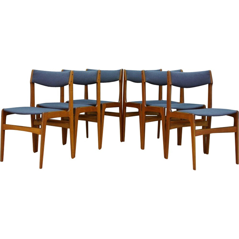 Set of 6 Retro teak danish chairs - 1960s