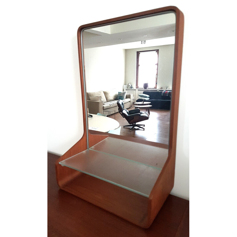 Vintage vanity mirror by Friso Kramer for Auping - 1950s