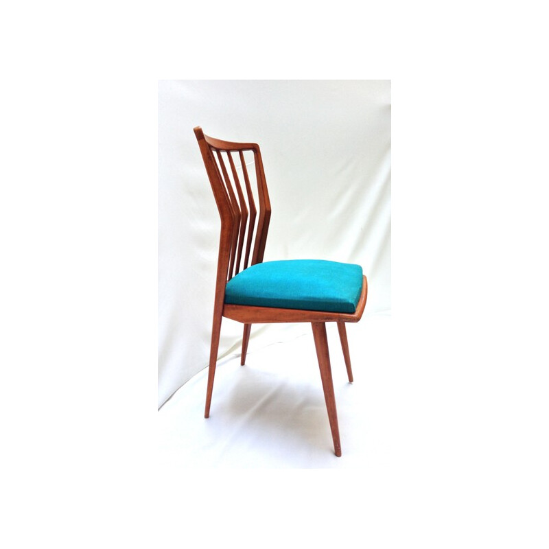 6 Vintage chairs in cherrywood - 1960s