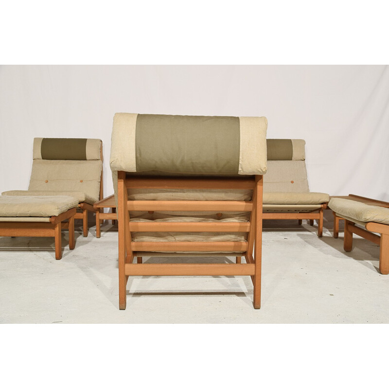 Vintage Danish Complete Danish Lounge Set by Bernt Petersen - 1970s