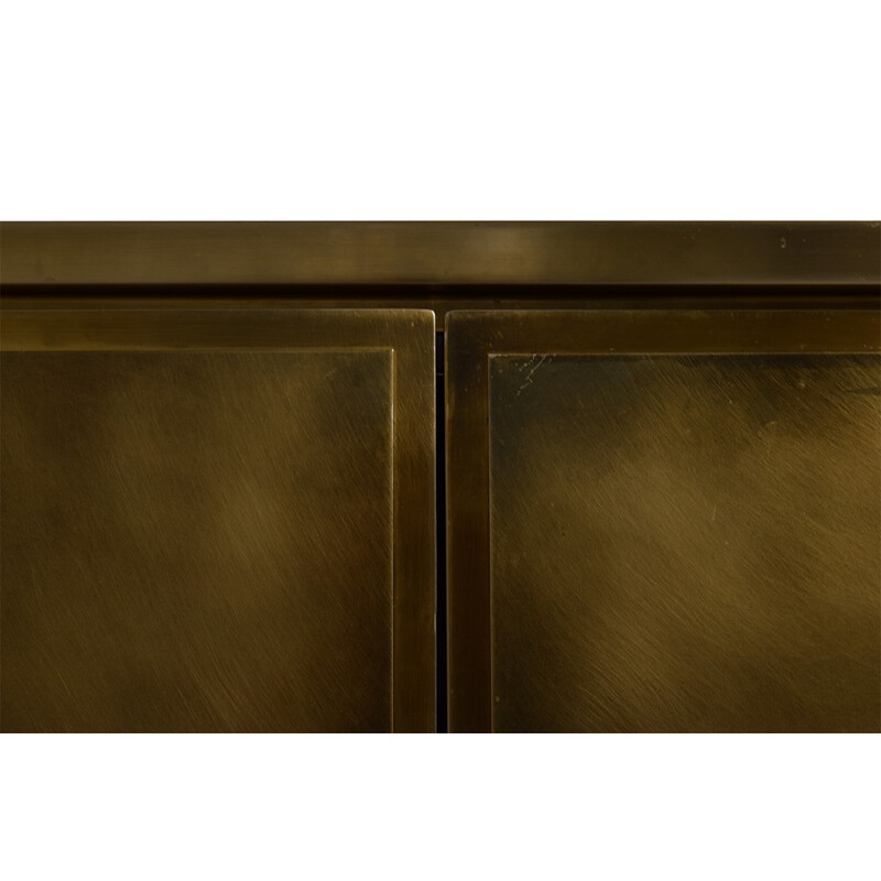 Mid-century Hollywood Regency Brass & Bronze Cabinet from Belgo Chrom - 1980s