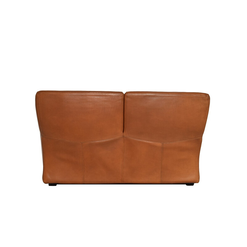 Mid-century Fatboy Two-Seater Leather Sofa from Molinari - 1980s