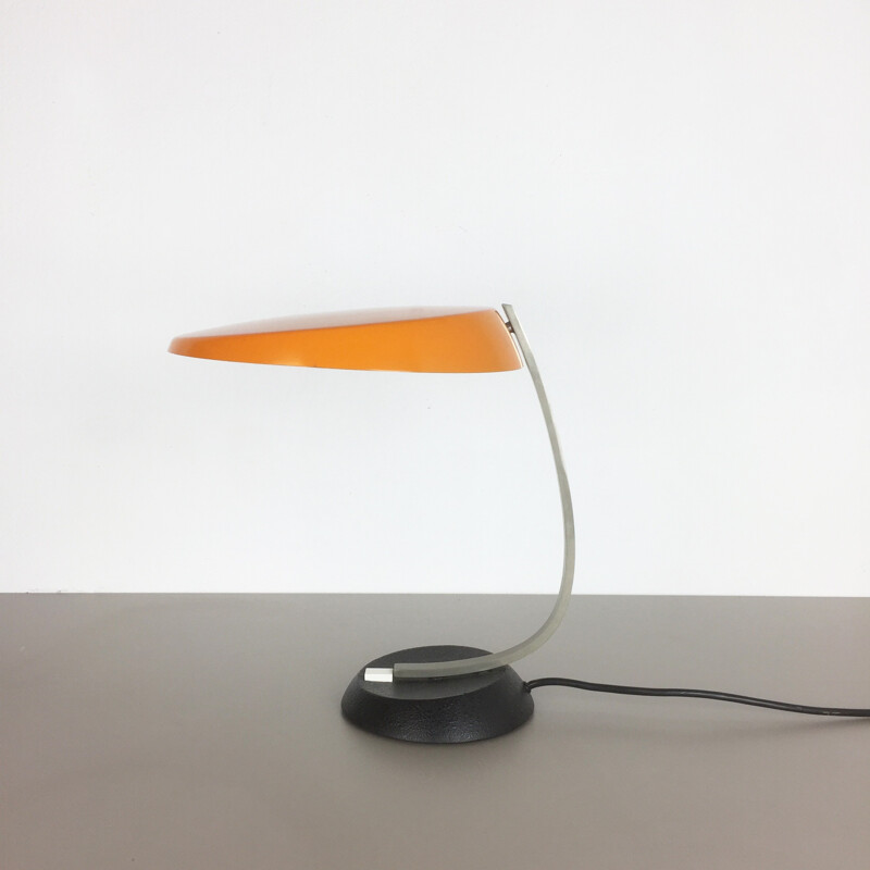 Mid-century Modernist orange ochre Sputnik Table Light for KAISER LEUCHTEN Lights - 1970s