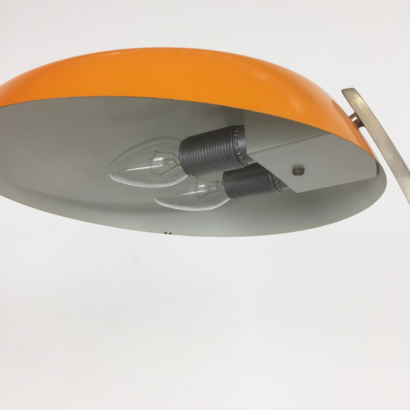 Mid-century Modernist orange ochre Sputnik Table Light for KAISER LEUCHTEN Lights - 1970s