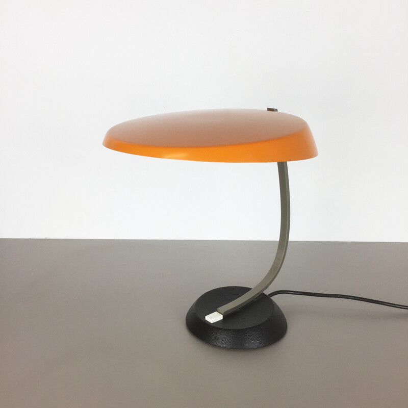 Mid-century Modernist orange ochre Sputnik Table Light for KAISER LEUCHTEN Lights - 1970s