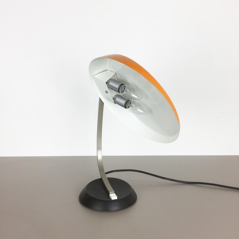 Mid-century Modernist orange ochre Sputnik Table Light for KAISER LEUCHTEN Lights - 1970s