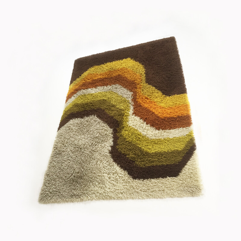 Vintage high pile Rya Rug from Desso Netherlands - 1970s