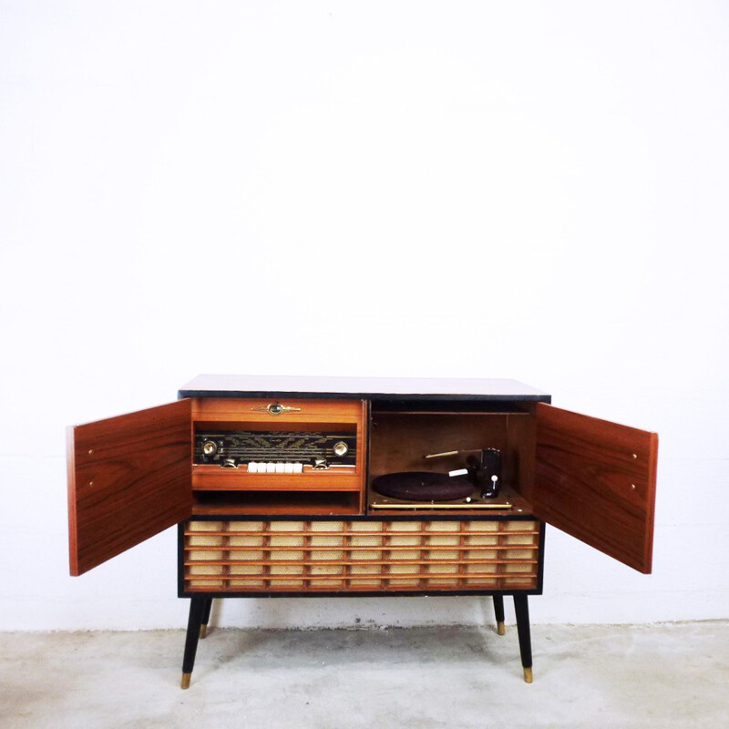 Vintage scandinavian "Concerton" radio record player - 1950s