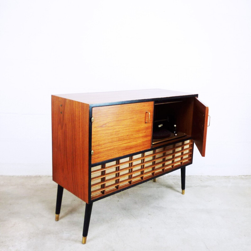 Vintage scandinavian "Concerton" radio record player - 1950s