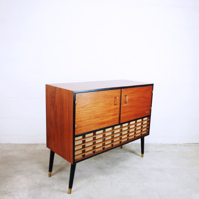 Vintage scandinavian "Concerton" radio record player - 1950s