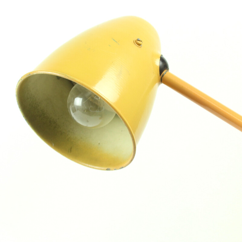 Table Lamp in Orange by Metal Factory - 1950s