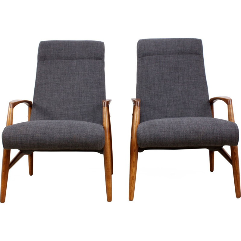 Set of 2 Vintage Armchairs by Elm - 1960s