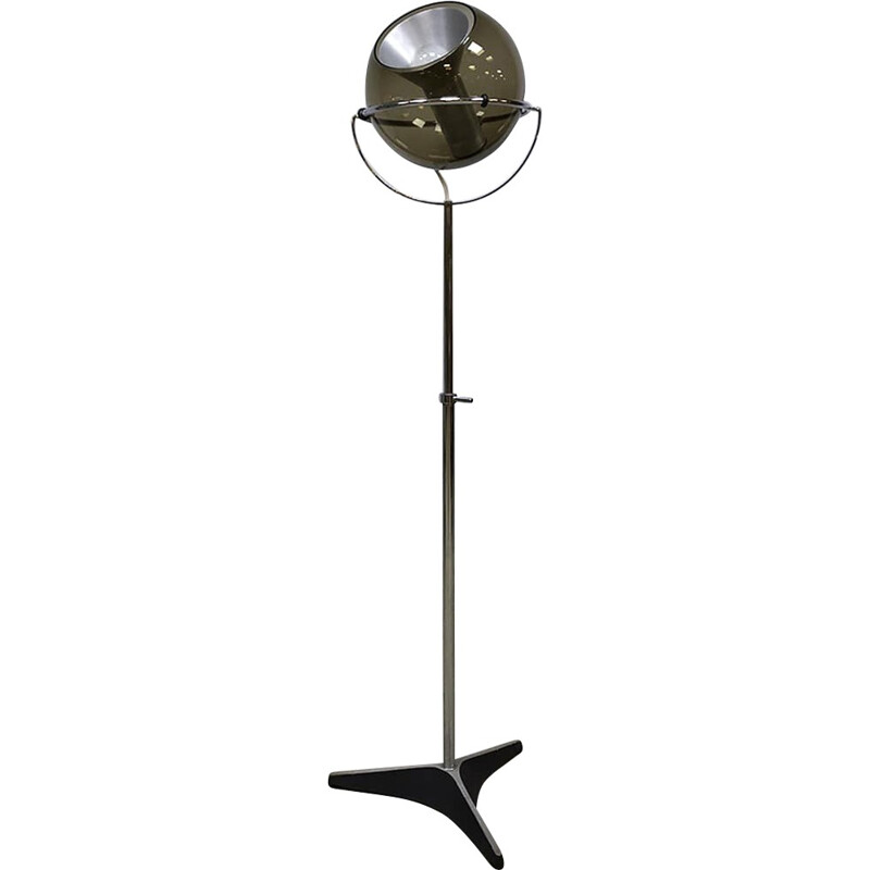 Vintage Dutch design globe floor lamp by Frank Ligtelijn Raak - 1960s