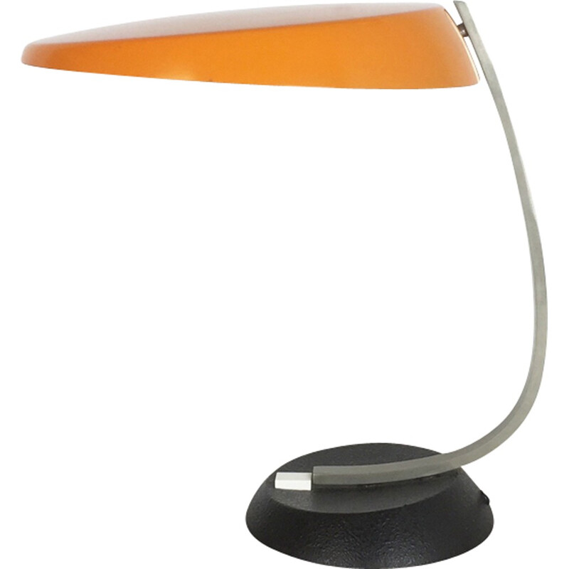 Mid-century Modernist orange ochre Sputnik Table Light for KAISER LEUCHTEN Lights - 1970s