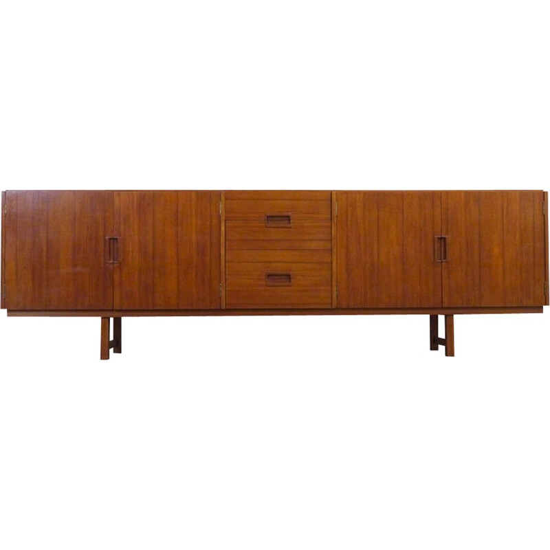 Vintage Scandinavian Teak Sideboard with 4 drawers - 1960s 