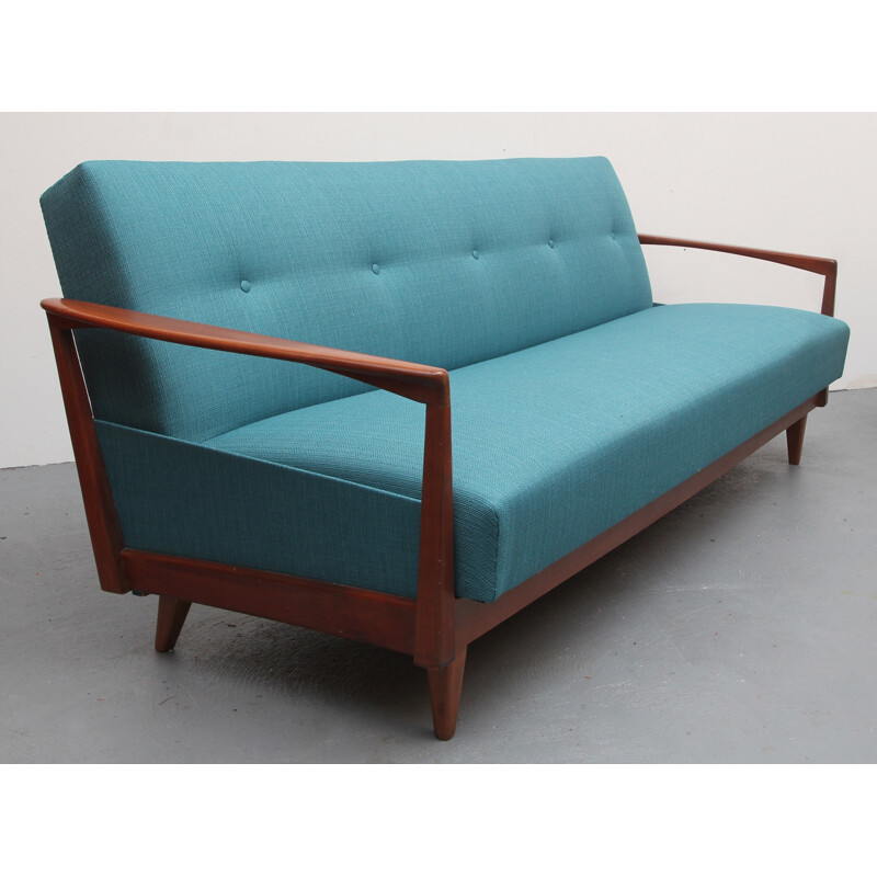 Convertible sofa daybed in Petrol - 1960s